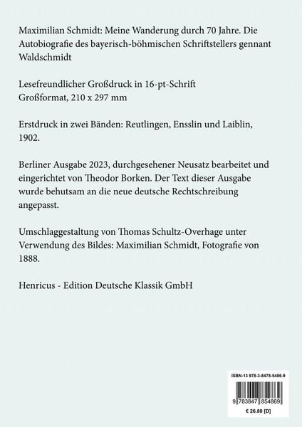Produktbild: Meine Wanderung durch 70 Jahre (Gro&szlig;druck)