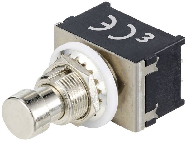 Produktbild: TRU COMPONENTS TC-12193716 Druckschalter 4P2T mit geradem Stift Schaltstrom (max.): 4 A 1 St.