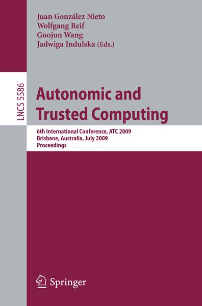 Produktbild: Autonomic and Trusted Computing