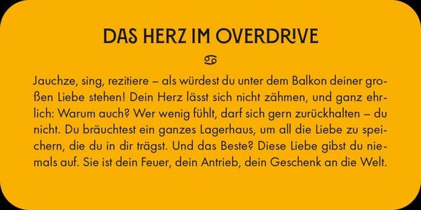 Produktbild: Sternzeichen Krebs 40 Karten in Magnetschachtel mit Metallicfolie - Magische Messages von den Sternen
