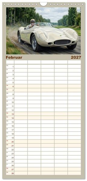 Produktbild: Familienplaner 2027 - N&auml;chster Halt: Rennstrecke mit 5 Spalten (Wandkalender, 21 x 45 cm) CALVENDO