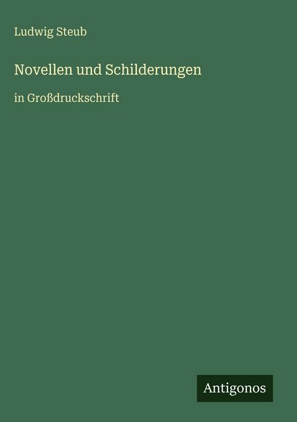 Produktbild: Novellen und Schilderungen