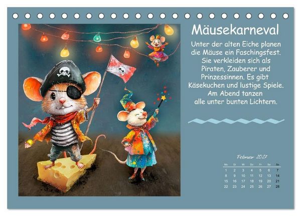 Produktbild: Kleine Tiere - Lustige Abenteuer (Tischkalender 2027 DIN A5 quer), CALVENDO Monatskalender