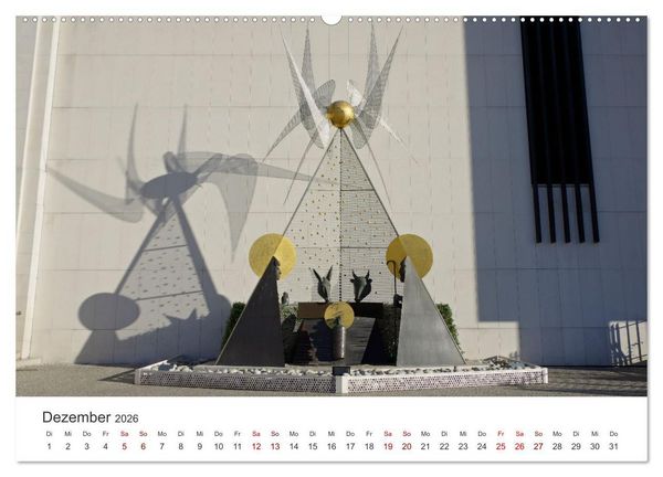 Produktbild: Fatima: Ein Besuch in Portugals heiligem Herz (hochwertiger Premium Wandkalender 2026 DIN A2 quer), Kunstdruck in Hochglanz