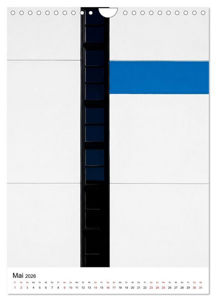 Produktbild: Fassaden-Architektur im Stil des BAUHAUS (Wandkalender 2026 DIN A4 hoch), CALVENDO Monatskalender