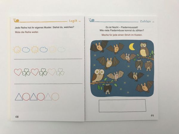 Spiel+Spaß für KiTa-Kinder: Mein bunter Kindergarten-Übungsblock