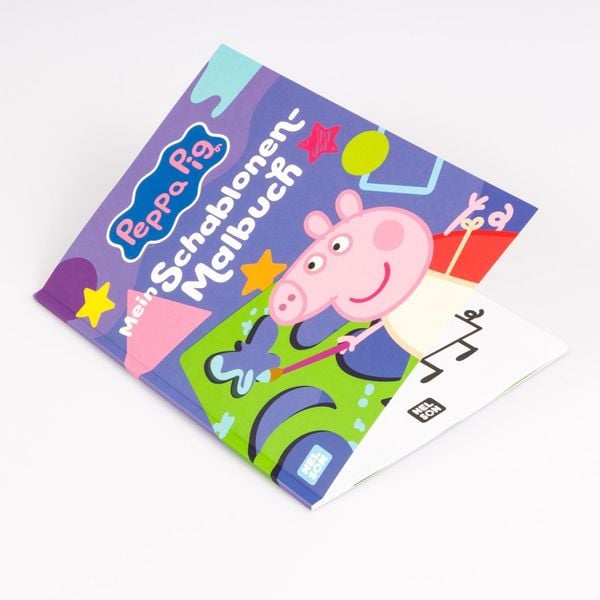 Produktbild: Peppa Wutz Ausmalbilder: Mein Schablonen-Malbuch