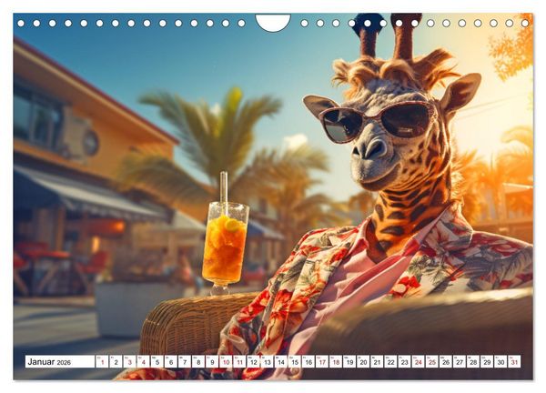 Produktbild: Sonnige Schnappsch&uuml;sse - Ein Jahr voller fr&ouml;hlicher Tiere (Wandkalender 2026 DIN A4 quer), CALVENDO Monatskalender