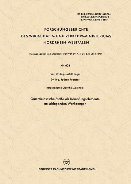 Produktbild: Gummielastische Stoffe als D&auml;mpfungselemente an schlagenden Werkzeugen