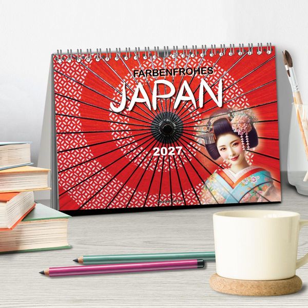 Produktbild: Farbenfrohes Japan (Tischkalender 2027 DIN A5 quer), CALVENDO Monatskalender