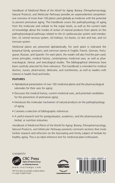 Produktbild: Handbook of Medicinal Plants of the World for Aging
