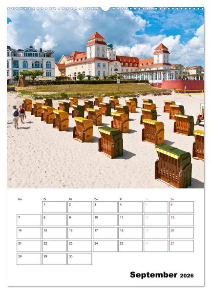 Produktbild: R&uuml;gen und Hiddensee - Bilder eines Sommers / Planer (Wandkalender 2026 DIN A2 hoch), CALVENDO Monatskalender