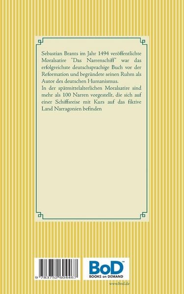 Produktbild: Das Narrenschiff