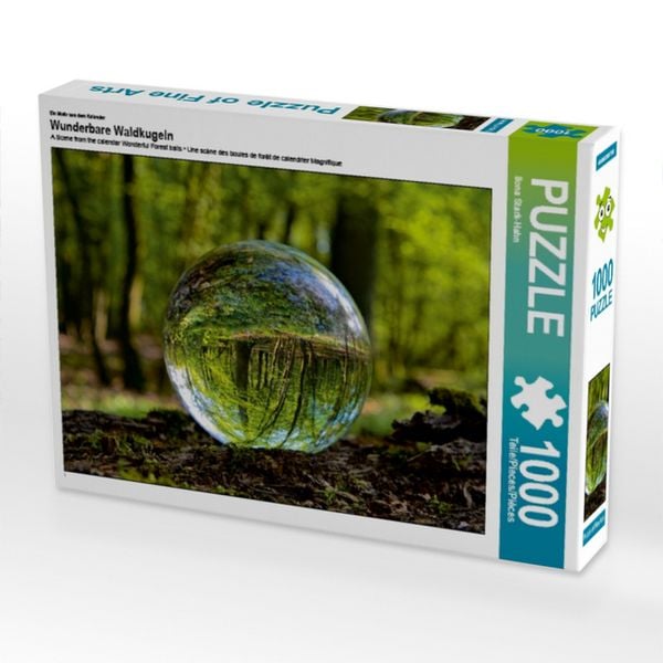 CALVENDO Puzzle Ein Motiv aus dem Kalender Wunderbare Waldkugeln | 1000 Teile Lege-Größe 64x48cm Foto-Puzzle für glückliche Stunden