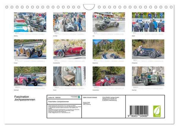 Produktbild: Faszination Jochpassrennen (Wandkalender 2026 DIN A4 quer), CALVENDO Monatskalender