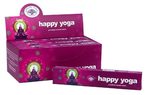Produktbild: R&auml;ucherst&auml;bchen Green Tree "Happy Yoga" 15gr.