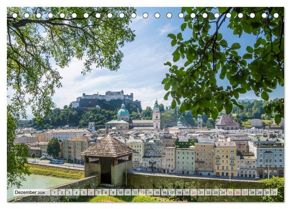 Produktbild: SALZBURG Blicke auf die Mozartstadt (Tischkalender 2026 DIN A5 quer), CALVENDO Monatskalender