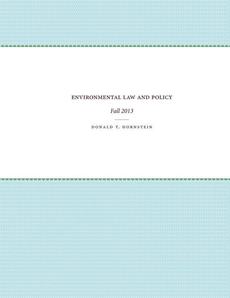 Produktbild: Environmental Law and Policy