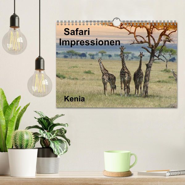 Produktbild: Safari Impressionen / Kenia (Wandkalender 2026 DIN A4 quer), CALVENDO Monatskalender