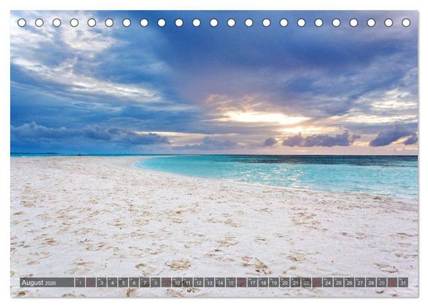 Produktbild: Malediven - Inseltraum im Paradies (Tischkalender 2026 DIN A5 quer), CALVENDO Monatskalender