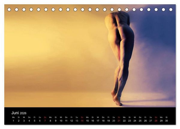 Produktbild: M&Auml;NNER - AKTE ZWISCHEN KRAFT UND SINNLICHKEIT (Tischkalender 2026 DIN A5 quer), CALVENDO Monatskalender