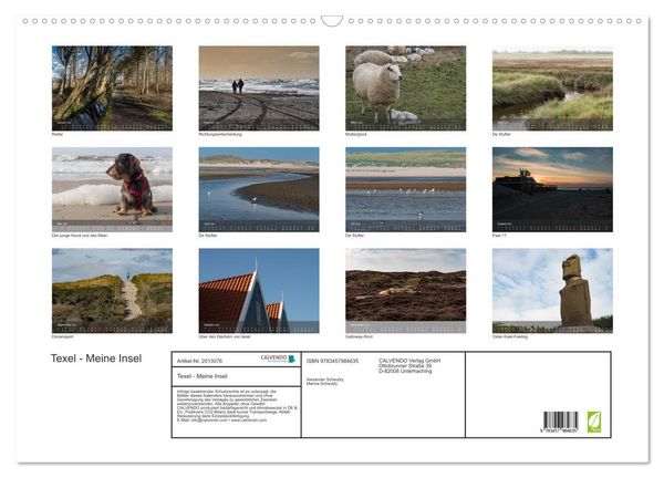 Produktbild: Texel - Meine Insel (Wandkalender 2026 DIN A2 quer), CALVENDO Monatskalender