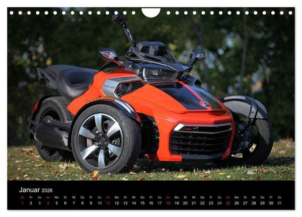 Produktbild: CanAm Spyder F3 (Wandkalender 2026 DIN A4 quer), CALVENDO Monatskalender