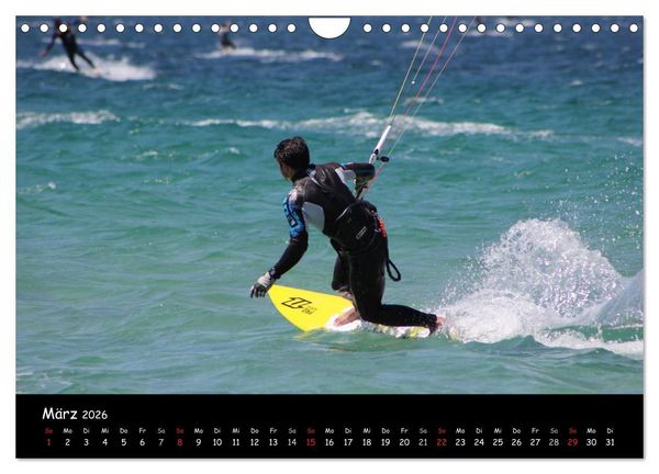 Produktbild: Kitesurfen &ndash; Faszination auf dem Wasser (Wandkalender 2026 DIN A4 quer), CALVENDO Monatskalender