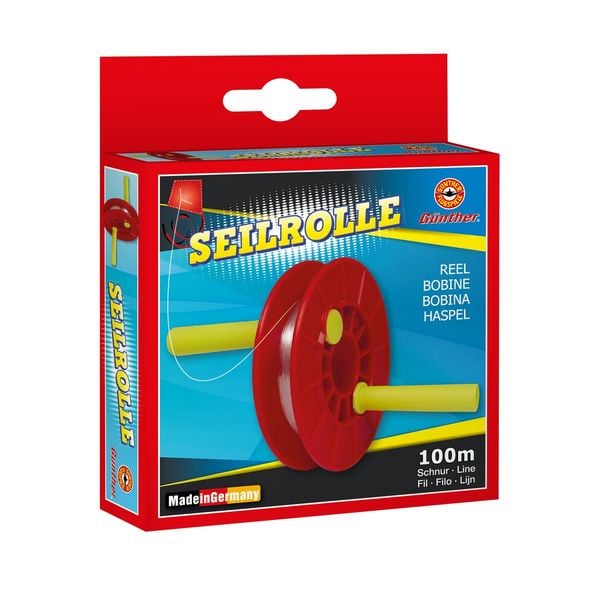 Paul Günther 1252 - Seilrolle, 100m, Drachenschnur, Drachen-Zubehör