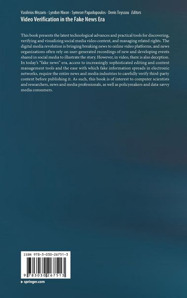 Produktbild: Video Verification in the Fake News Era