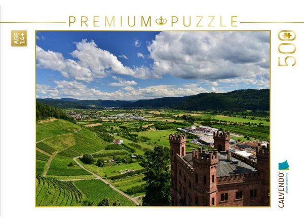 CALVENDO Puzzle Blick von der Burg Ortenberg in das schöne Kinzigtal | 500 Teile Lege-Größe 48 × 36 cm Foto-Puzzle für Erwachsene