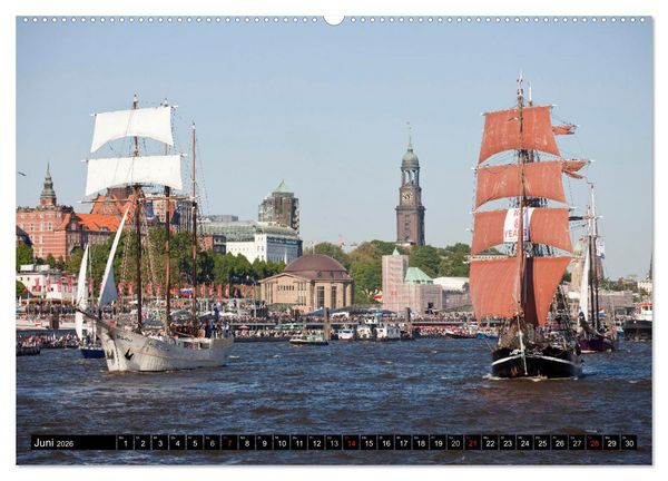 Produktbild: Hansestadt Hamburg (Wandkalender 2026 DIN A2 quer), CALVENDO Monatskalender