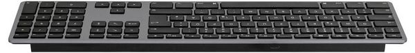 Produktbild: Matias FK418DCB-DE Wireless USB-C&reg; Aluminum Keyboard for Mac Kabellos Tastatur Deutsch, QWERTZ, Mac Space Grau
