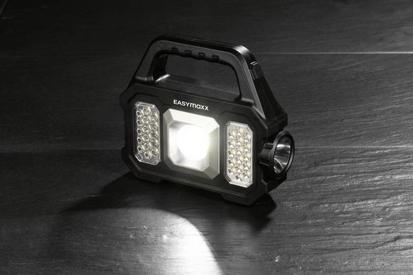 Produktbild: Easymaxx 12899 LED, COB LED Arbeitsleuchte akkubetrieben, solarbetrieben