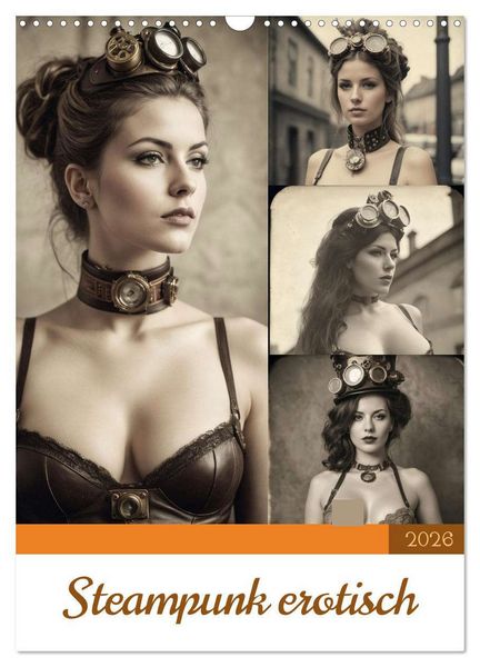Produktbild: Steampunk erotisch (Wandkalender 2026 DIN A3 hoch), CALVENDO Monatskalender