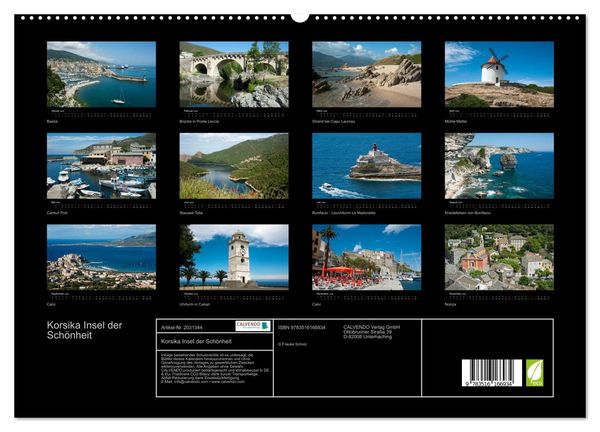 Produktbild: Korsika Insel der Sch&ouml;nheit (hochwertiger Premium Wandkalender 2026 DIN A2 quer), Kunstdruck in Hochglanz
