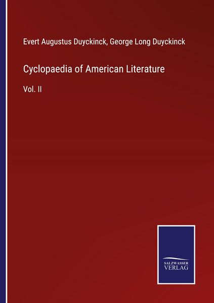 Produktbild: Cyclopaedia of American Literature
