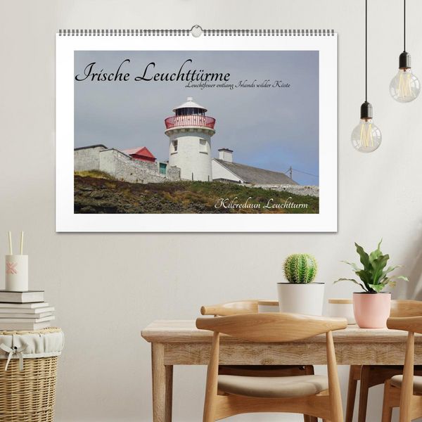 Produktbild: Irische Leuchtt&uuml;rme - Leuchtfeuer entlang Irlands wilder K&uuml;ste (Wandkalender 2026 DIN A2 quer), CALVENDO Monatskalender