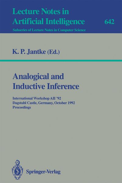 Produktbild: Analogical and Inductive Inference