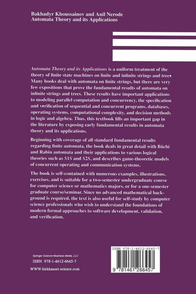 Produktbild: Automata Theory and its Applications