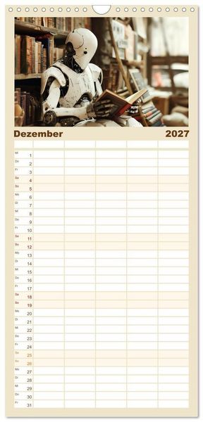 Produktbild: Familienplaner 2027 - Das versteckte Universum mit 5 Spalten (Wandkalender, 21 x 45 cm) CALVENDO