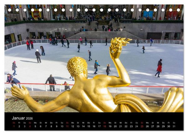Produktbild: Herbst in New York (Tischkalender 2026 DIN A5 quer), CALVENDO Monatskalender