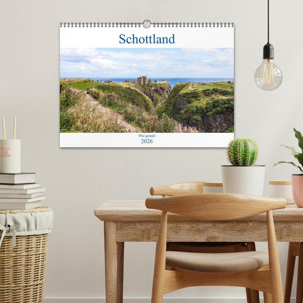 Produktbild: Schottland - Wie gemalt (Wandkalender 2026 DIN A3 quer), CALVENDO Monatskalender