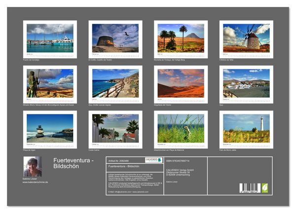 Produktbild: Fuerteventura - Bildsch&ouml;n (Wandkalender 2026 DIN A2 quer), CALVENDO Monatskalender