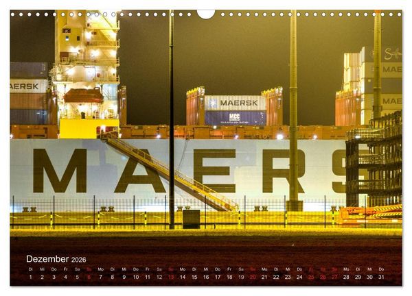 Produktbild: Impressionen vom JadeWeserPort (Wandkalender 2026 DIN A3 quer), CALVENDO Monatskalender