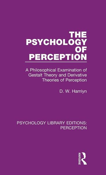 Produktbild: The Psychology of Perception