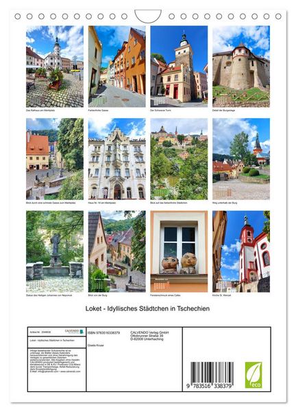 Produktbild: Loket - Idyllisches St&auml;dtchen in Tschechien (Wandkalender 2026 DIN A4 hoch), CALVENDO Monatskalender