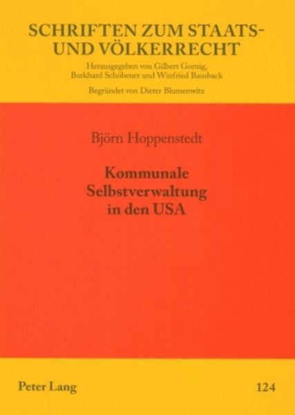 Produktbild: Kommunale Selbstverwaltung in den USA