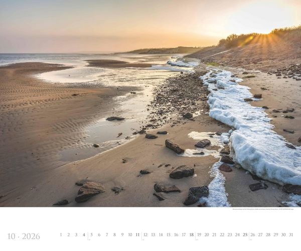 Produktbild: Deutsche Küsten 2026 - Bildkalender XXL 60x50 cm - hochwertiger Wandkalender im Querformat - Landschaftskalender - Wandplaner