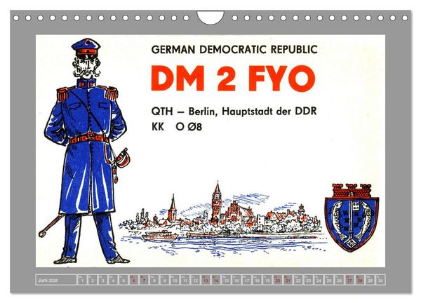 Produktbild: Amateurfunk in Ost-Berlin (Wandkalender 2026 DIN A4 quer), CALVENDO Monatskalender